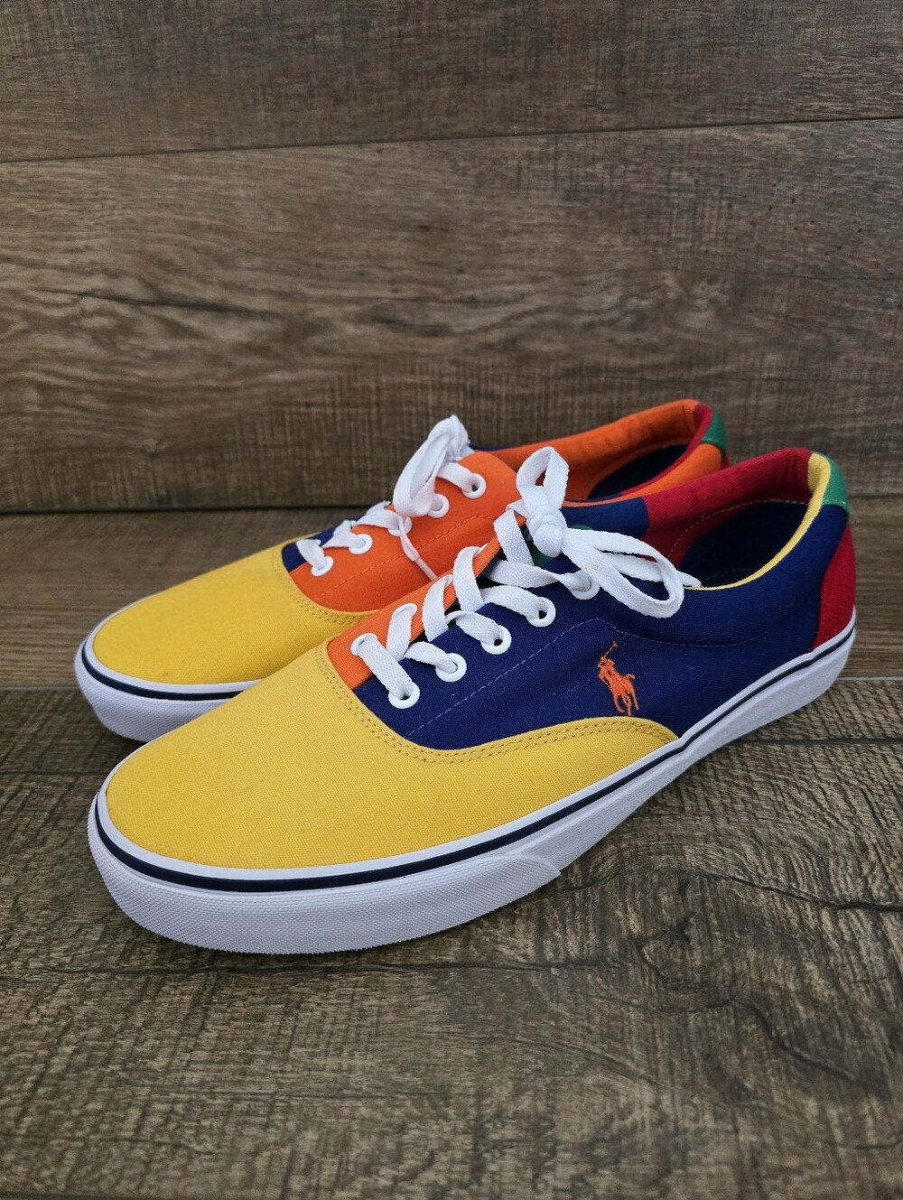 Polo Ralph Lauren Keaton Pony Sneakers Shoes Men 11 Colorblock Classic Casual